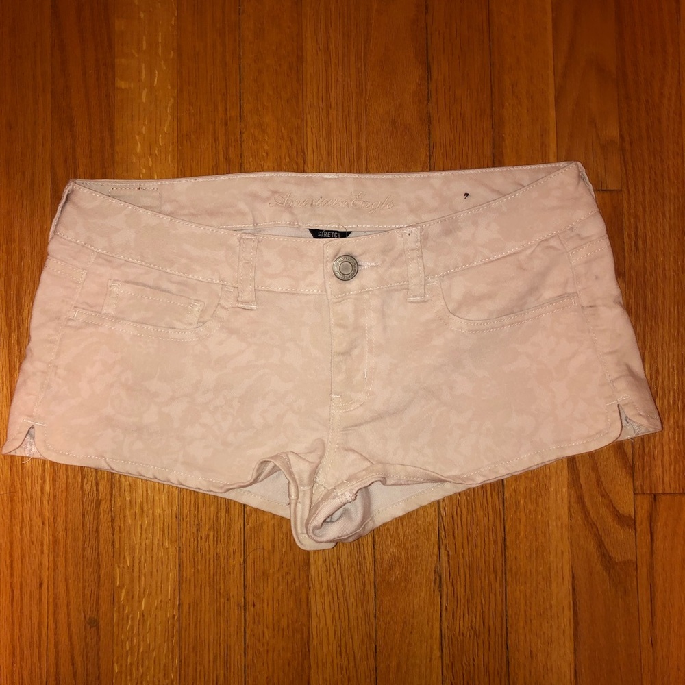 American Eagle Cream/White Shorts